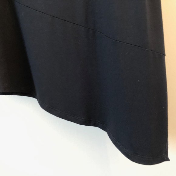 Eileen Fisher black asymmetrical tunic - Picture 10 of 15